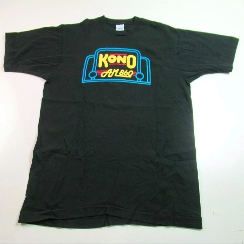 📻 • VINTAGE 90s 2-side Texas KONO AM 860 Radio station promo hot balloon • 📻